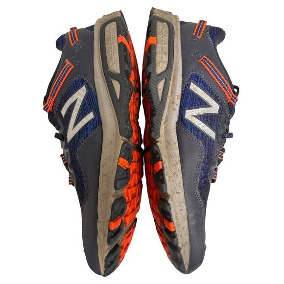 New Balance 410v6 Trail Navy Blue Orange Men Sz 10.5 D Shoes AT Tread Gorpcore - Picture 3 of 16